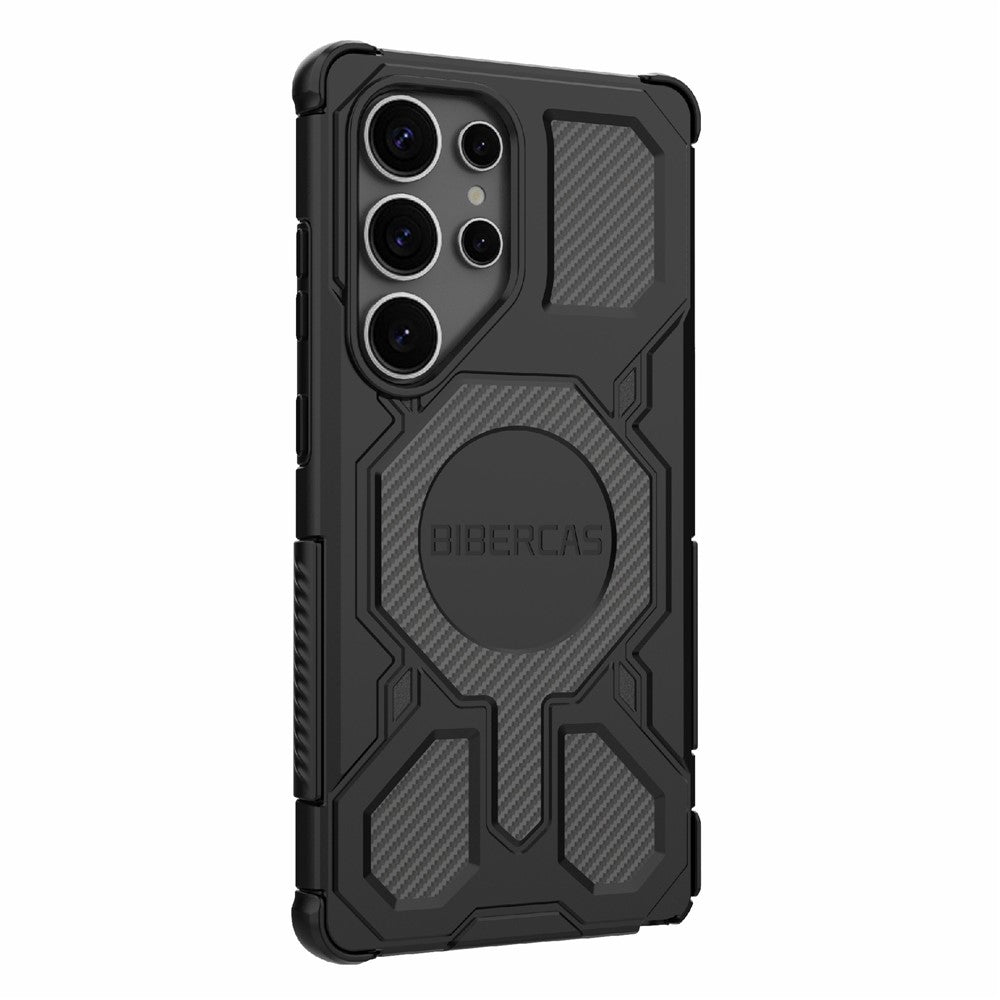 BIBERCAS J-16 Series For Samsung Galaxy S25 Ultra Magnetic Case Anti Drop TPU + PC Phone Cover