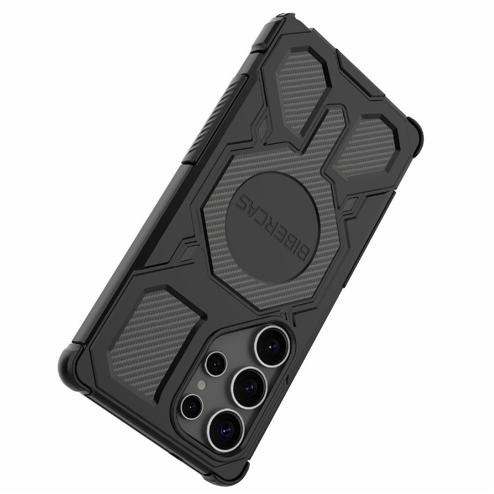 BIBERCAS J-16 Series For Samsung Galaxy S25 Ultra Magnetic Case Anti Drop TPU + PC Phone Cover