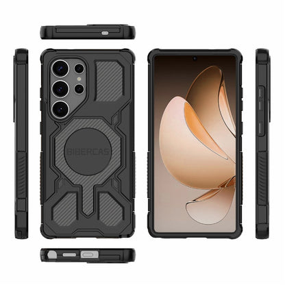 BIBERCAS J-16 Series For Samsung Galaxy S25 Ultra Magnetic Case Anti Drop TPU + PC Phone Cover
