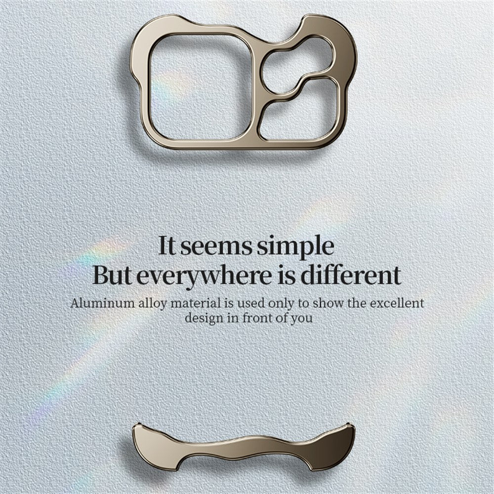For iPhone 17 Pro Max Bumper Case Metal Frameless Shockproof Cover with Camera Lens Protector