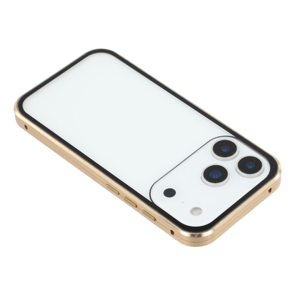 For iPhone 17 Pro Full Body Case Magnetic Tempered Glass Double-Sided Phone Case