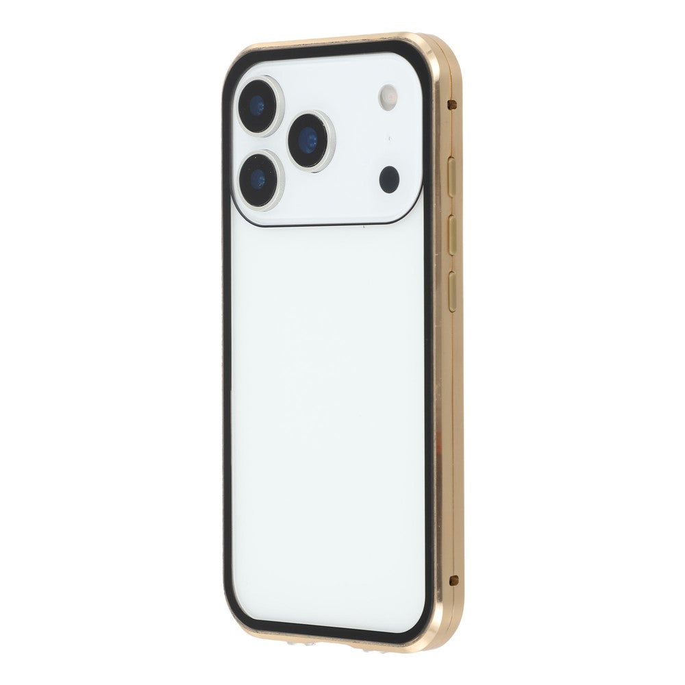 For iPhone 17 Pro Full Body Case Magnetic Tempered Glass Double-Sided Phone Case
