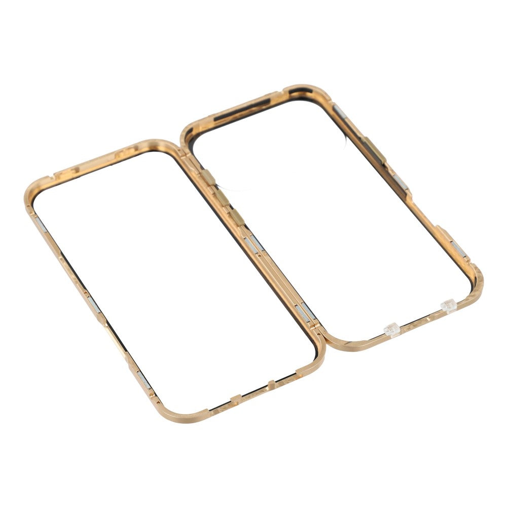 For iPhone 17 Pro Full Body Case Magnetic Tempered Glass Double-Sided Phone Case