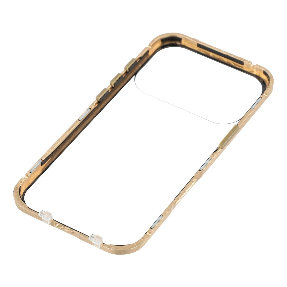 For iPhone 17 Pro Full Body Case Magnetic Tempered Glass Double-Sided Phone Case