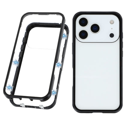 For iPhone 17 Pro Full Body Case Magnetic Tempered Glass Double-Sided Phone Case