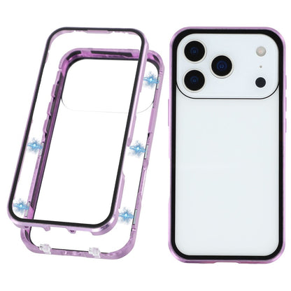 For iPhone 17 Pro Full Body Case Magnetic Tempered Glass Double-Sided Phone Case
