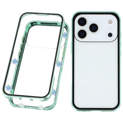 For iPhone 17 Pro Full Body Case Magnetic Tempered Glass Double-Sided Phone Case