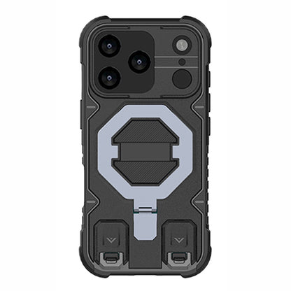 For iPhone 17 Pro Max Case Compatible with MagSafe PC + TPU Kickstand Phone Cover with Lanyard