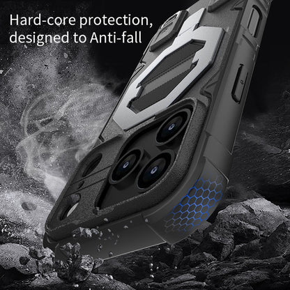 For iPhone 17 Pro Max Case Compatible with MagSafe PC + TPU Kickstand Phone Cover with Lanyard
