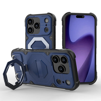 For iPhone 17 Pro Max Case Compatible with MagSafe PC + TPU Kickstand Phone Cover with Lanyard