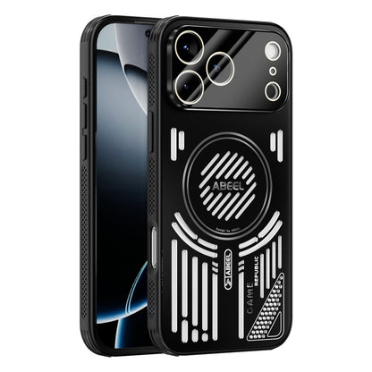 ABEEL For iPhone 17 Pro Magnetic Case Aluminium Alloy + PC + TPU Hollow Heat Dissipation Phone Cover