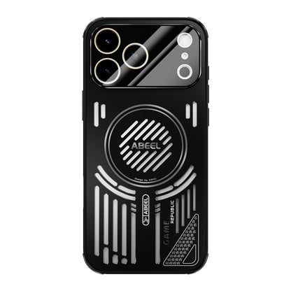 ABEEL For iPhone 17 Pro Magnetic Case Aluminium Alloy + PC + TPU Hollow Heat Dissipation Phone Cover