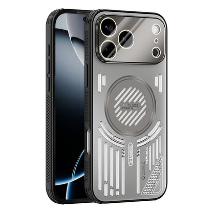 ABEEL For iPhone 17 Pro Magnetic Case Aluminium Alloy + PC + TPU Hollow Heat Dissipation Phone Cover