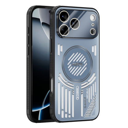 ABEEL For iPhone 17 Pro Magnetic Case Aluminium Alloy + PC + TPU Hollow Heat Dissipation Phone Cover
