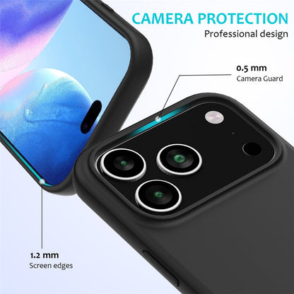 For iPhone 17 Pro Case Drop Proof Liquid Silicone Soft Lining Back Phone Cover