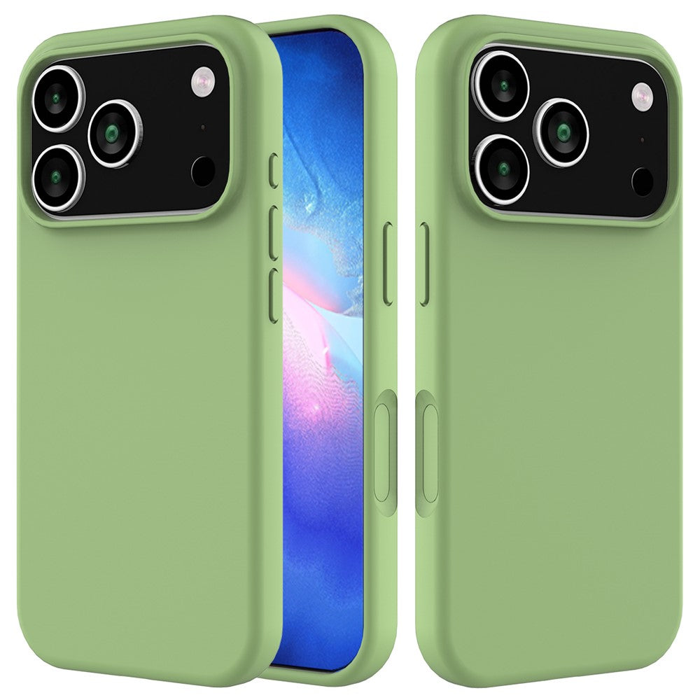 For iPhone 17 Pro Case Drop Proof Liquid Silicone Soft Lining Back Phone Cover