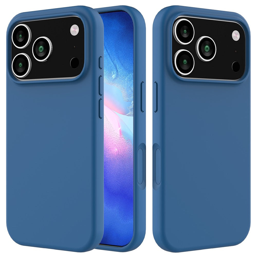 For iPhone 17 Pro Case Drop Proof Liquid Silicone Soft Lining Back Phone Cover