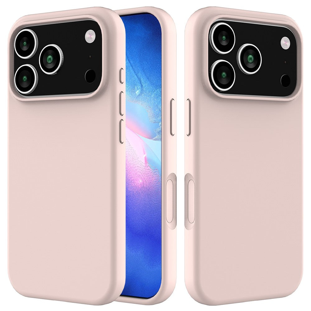 For iPhone 17 Pro Case Drop Proof Liquid Silicone Soft Lining Back Phone Cover