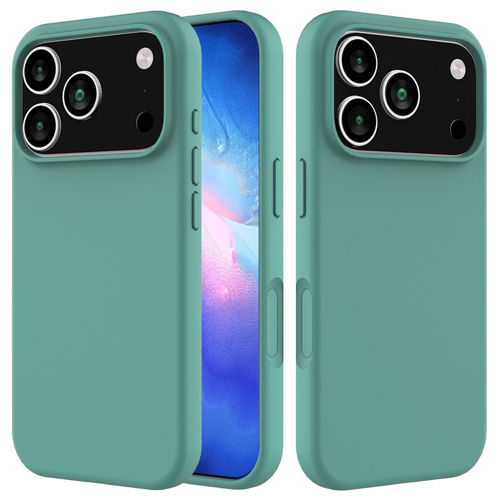 For iPhone 17 Pro Case Drop Proof Liquid Silicone Soft Lining Back Phone Cover