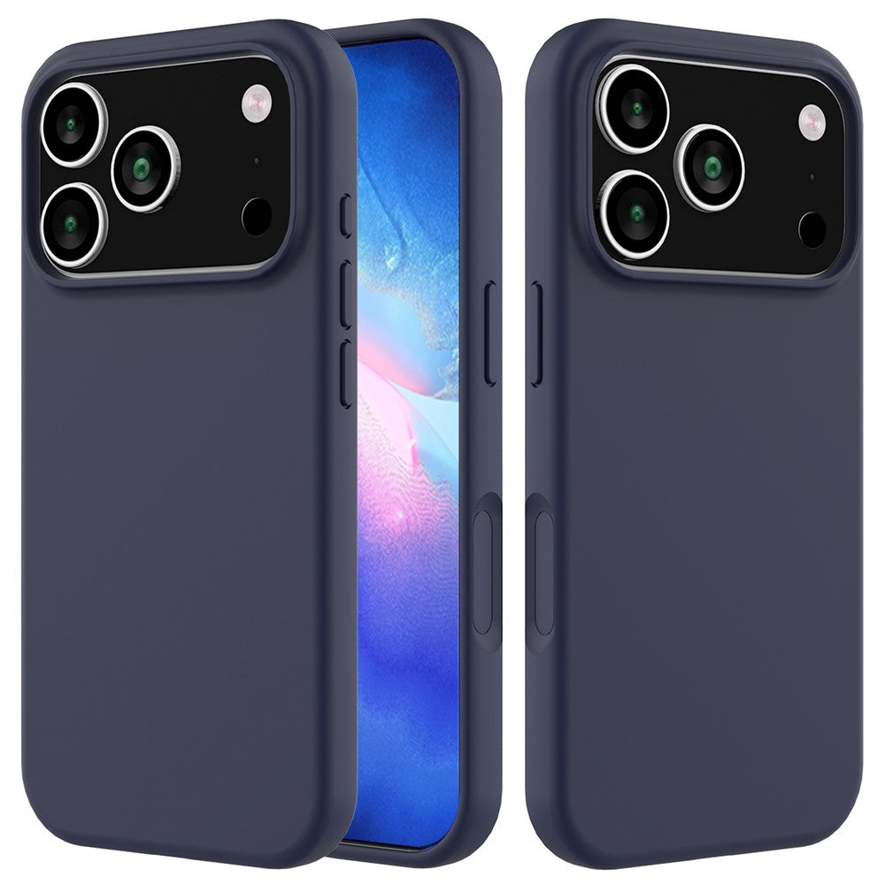 For iPhone 17 Pro Case Drop Proof Liquid Silicone Soft Lining Back Phone Cover