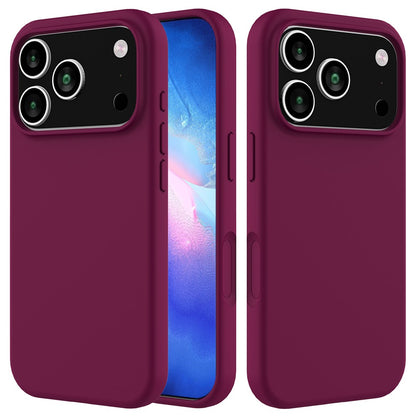 For iPhone 17 Pro Case Drop Proof Liquid Silicone Soft Lining Back Phone Cover