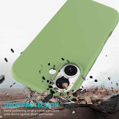 For iPhone 17 Case Drop Proof Liquid Silicone Soft Lining Back Phone Cover