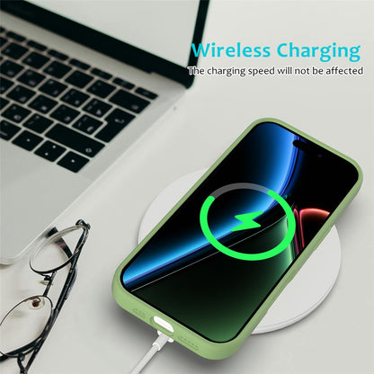 For iPhone 17 Case Drop Proof Liquid Silicone Soft Lining Back Phone Cover