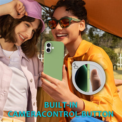 For iPhone 17 Case Drop Proof Liquid Silicone Soft Lining Back Phone Cover