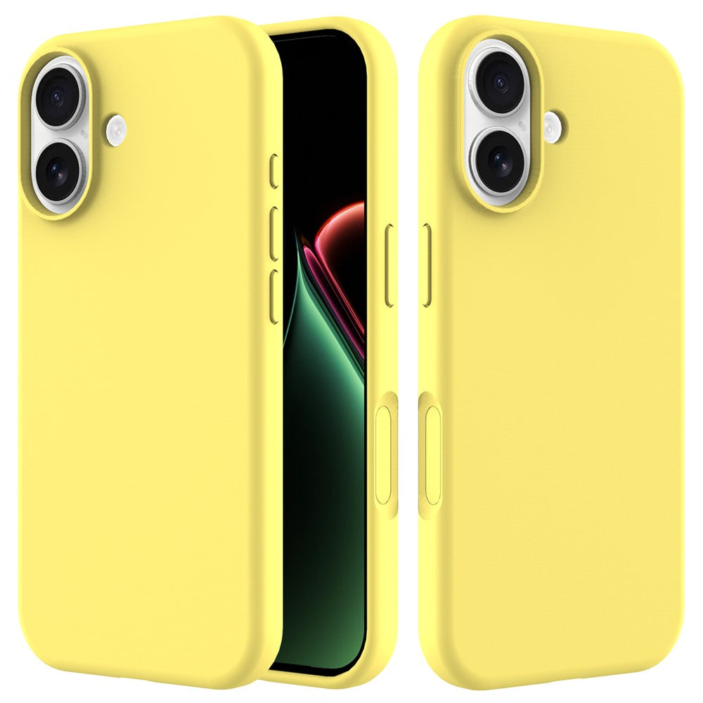 For iPhone 17 Case Drop Proof Liquid Silicone Soft Lining Back Phone Cover