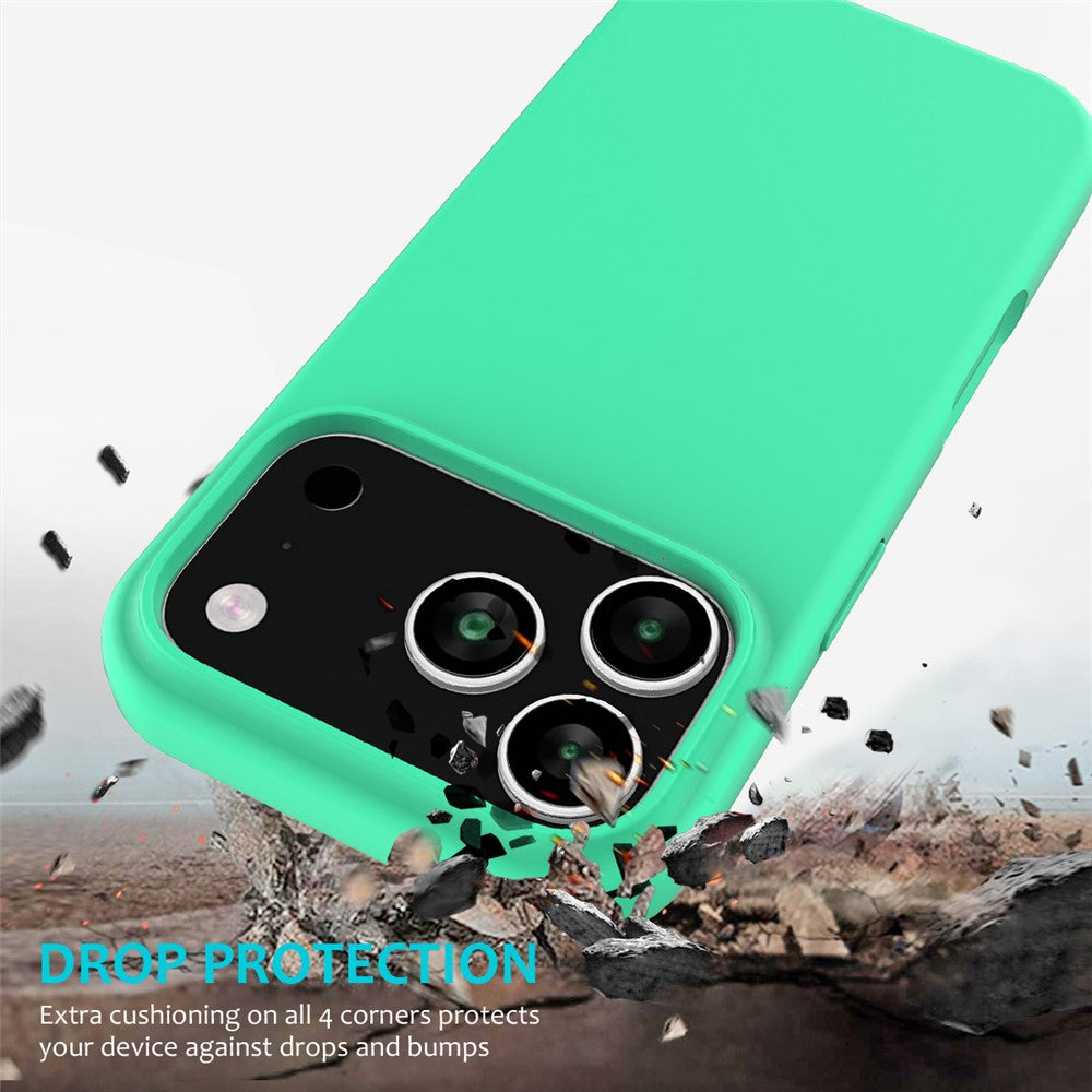 For iPhone 17 Pro Max Case Drop Proof Liquid Silicone Soft Lining Back Phone Cover