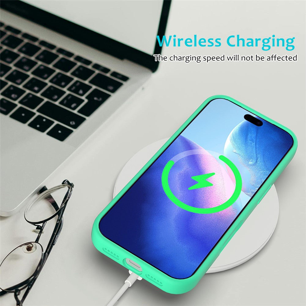 For iPhone 17 Pro Max Case Drop Proof Liquid Silicone Soft Lining Back Phone Cover
