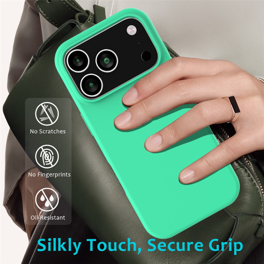 For iPhone 17 Pro Max Case Drop Proof Liquid Silicone Soft Lining Back Phone Cover