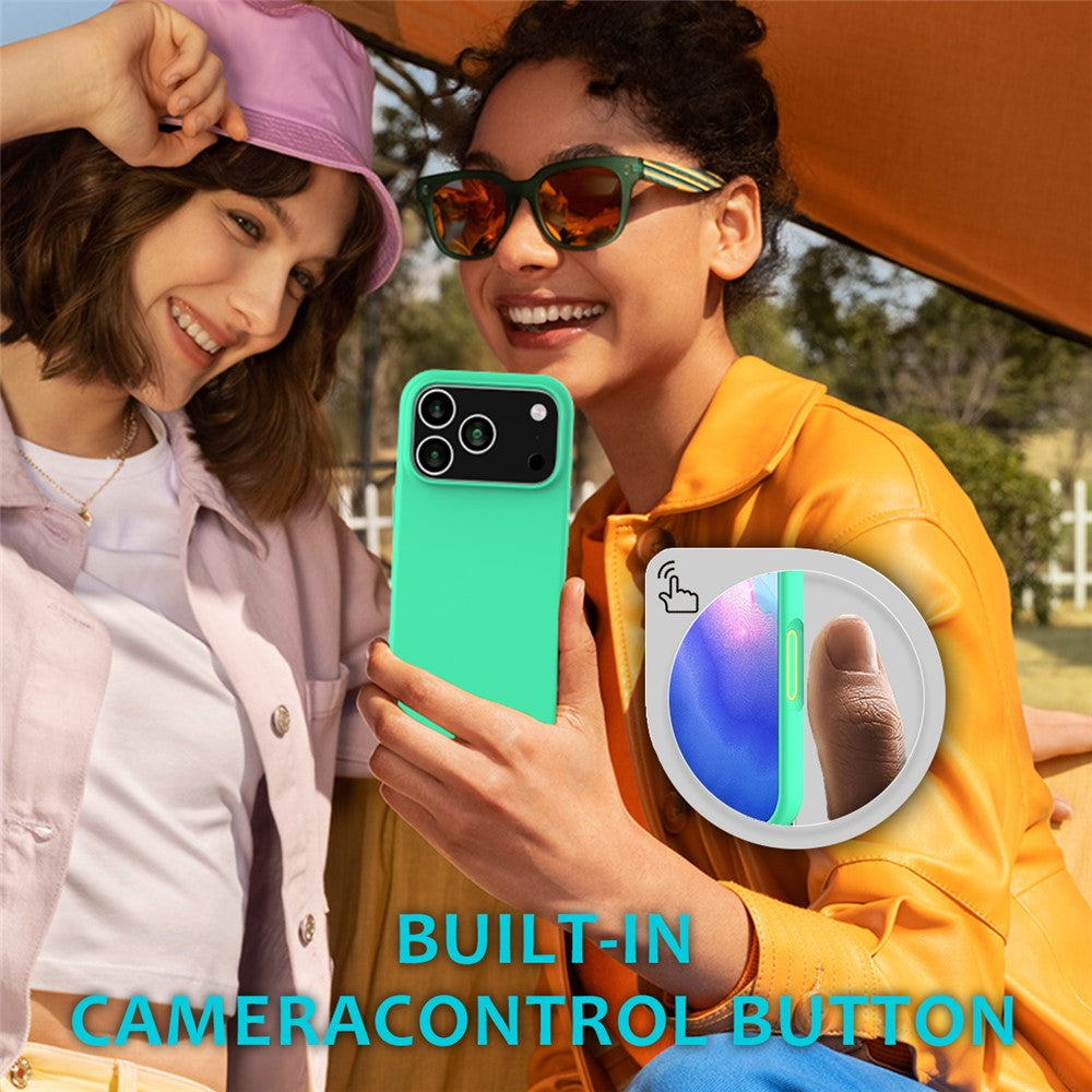 For iPhone 17 Pro Max Case Drop Proof Liquid Silicone Soft Lining Back Phone Cover