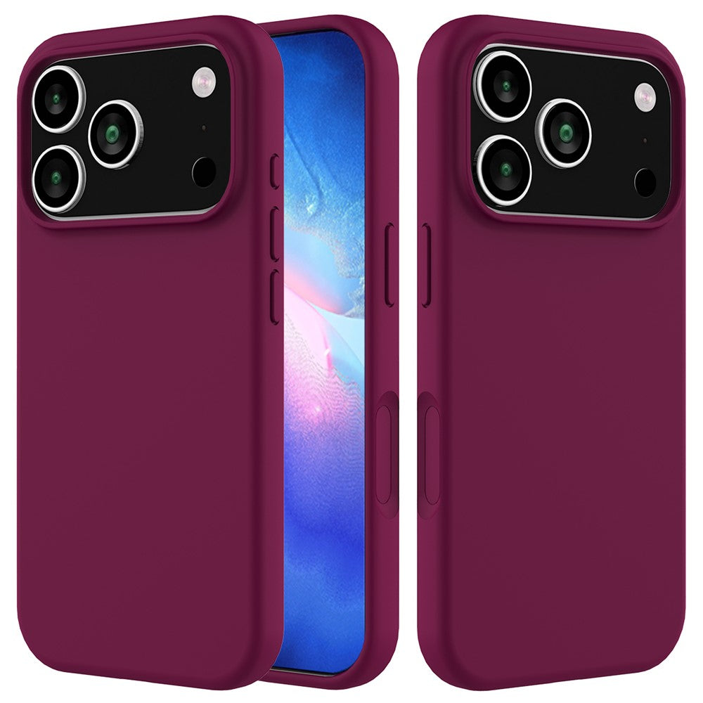 For iPhone 17 Pro Max Case Drop Proof Liquid Silicone Soft Lining Back Phone Cover