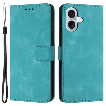For iPhone 17 Case Solid Color Leather Wallet Protective Phone Cover