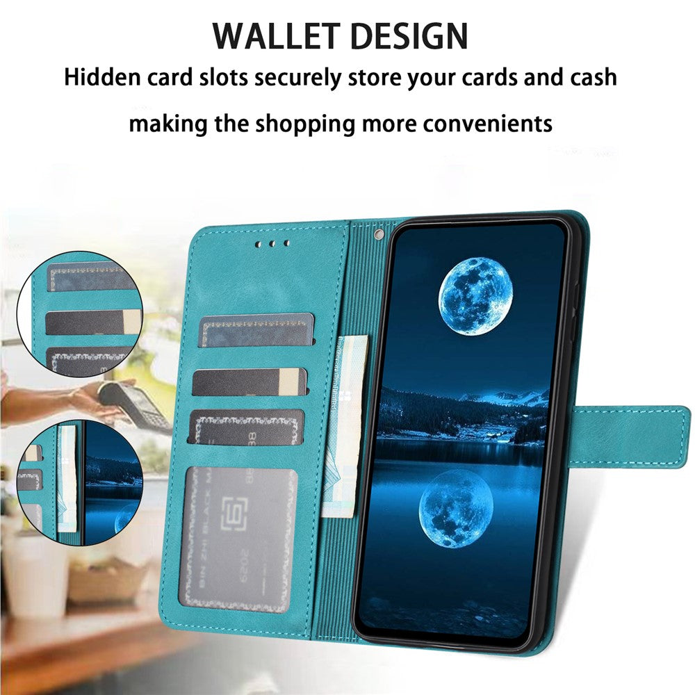 For iPhone 17 Pro Case Solid Color Leather Wallet Protective Phone Cover