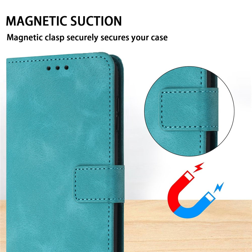 For iPhone 17 Pro Case Solid Color Leather Wallet Protective Phone Cover