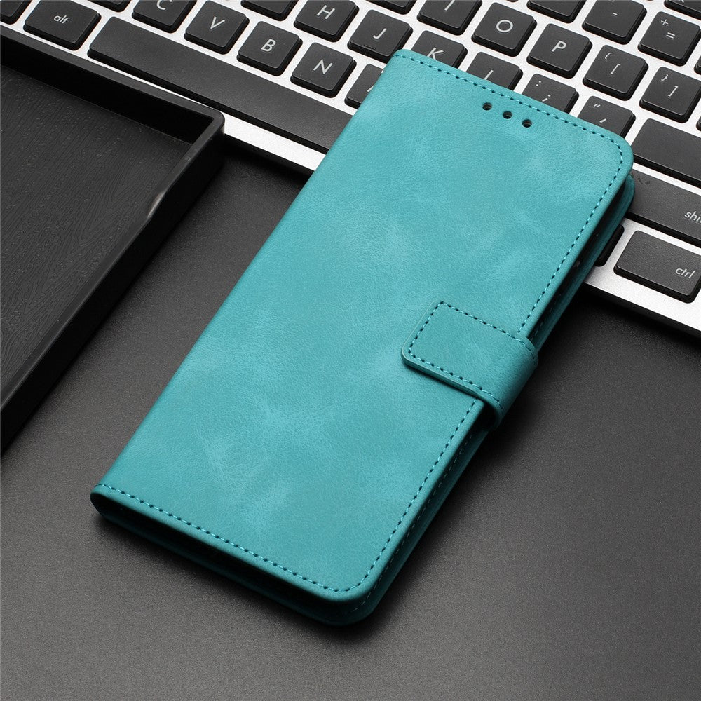 For iPhone 17 Pro Case Solid Color Leather Wallet Protective Phone Cover