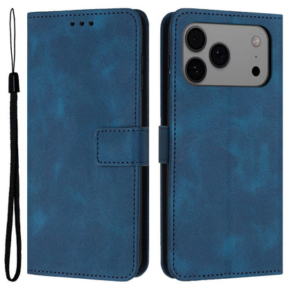 For iPhone 17 Pro Max Case Solid Color Leather Wallet Protective Phone Cover