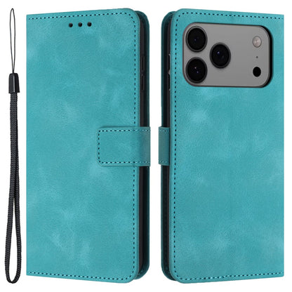 For iPhone 17 Pro Max Case Solid Color Leather Wallet Protective Phone Cover