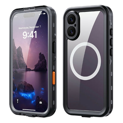 REDPEPPER Dot+ Series For iPhone 17 Cellphone Case Compatible with MagSafe IP68 Waterproof Clear Back Phone Cover