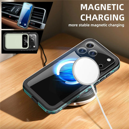 REDPEPPER Dot+ Series For iPhone 17 Pro Max Cellphone Case Compatible with MagSafe IP68 Waterproof Clear Back Phone Cover