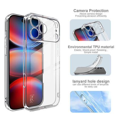 IMAK UX-5 Series For iPhone 17 Pro Case Shockproof TPU Clear Slim Back Shell