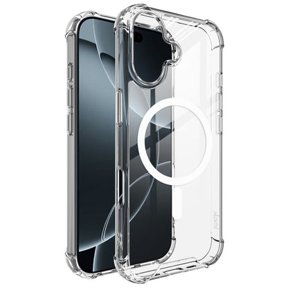 IMAK For iPhone 17 Case Compatible with MagSafe Shockproof PC TPU Clear Phone Cover