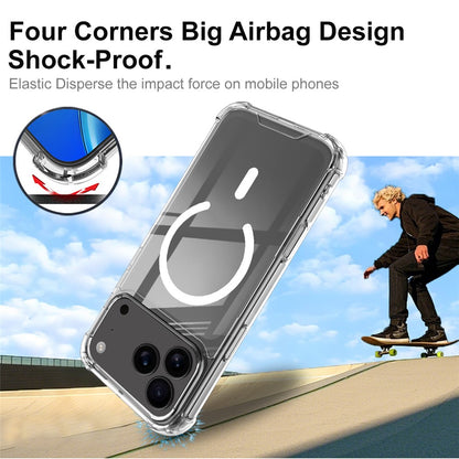 IMAK For iPhone 17 Pro Case Compatible with MagSafe Shockproof PC TPU Clear Phone Cover
