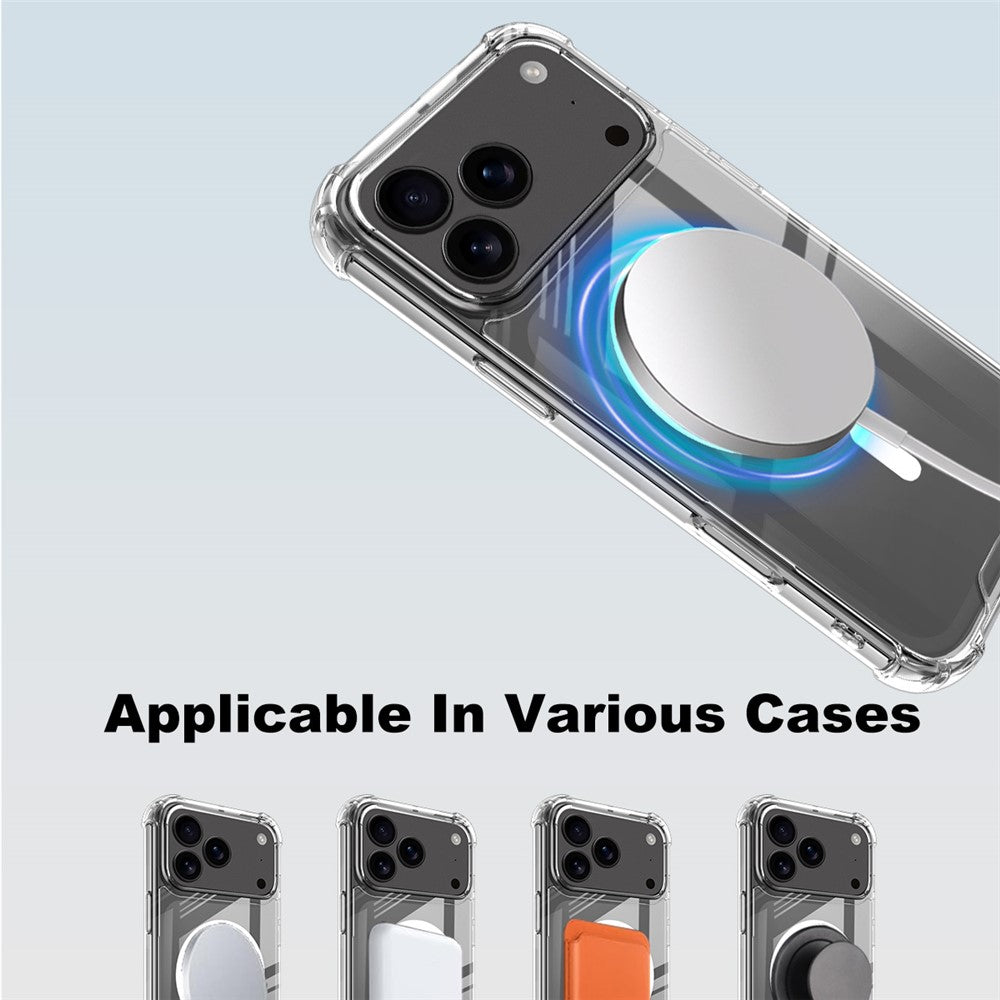 IMAK For iPhone 17 Pro Case Compatible with MagSafe Shockproof PC TPU Clear Phone Cover