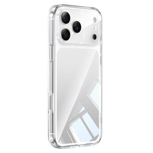 For iPhone 17 Pro Case Air Cushion TPU + Glass Back Shockproof Phone Cover