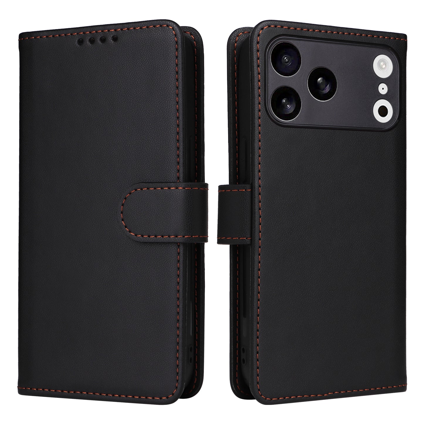 BETOPNICE For iPhone 17 Pro Max Magnetic Case  Detachable PU Leather Phone Cover with Strap