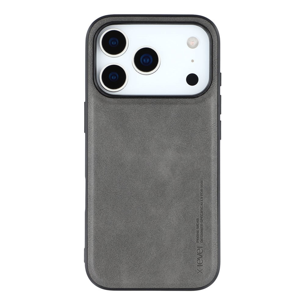 X-LEVEL Bojue-3 Series For iPhone 17 Pro Max Case Leather Coated PC + TPU Phone Back Cover