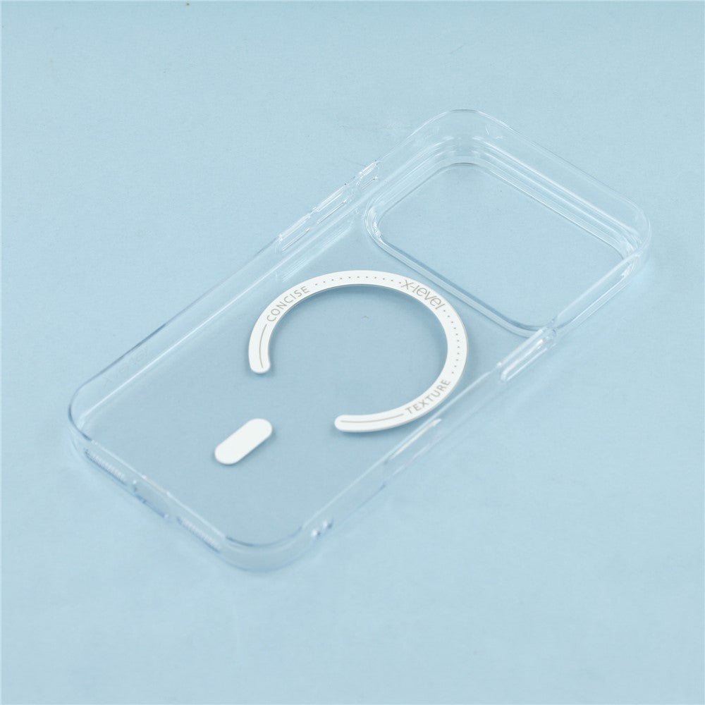 X-LEVEL For iPhone 17 Pro Max Case Compatible with MagSafe Clear Back Slim Hard PC Phone Cover